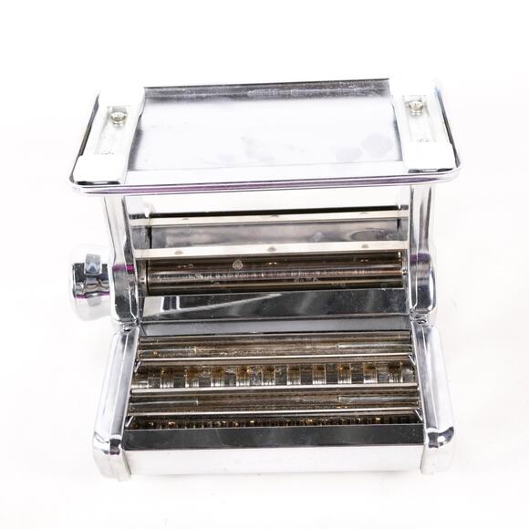 Villaware Al Dente Pasta Maker Spaghetti Machine 7 Levels Thickness Metal Chrome - Picture 9 of 16